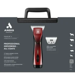 Andis Pulse ZR II Wide Klippemaskin Rød