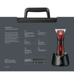 Andis Pulse ZR II Wide Klippemaskin Rød