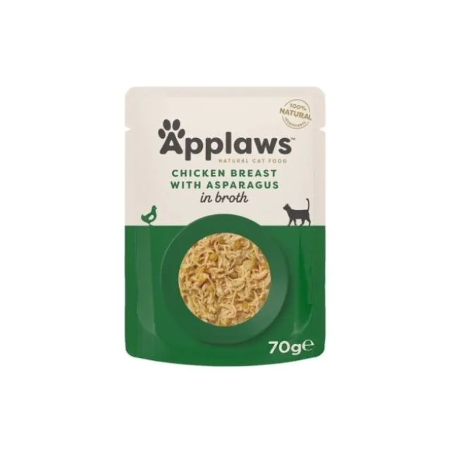 Applaws Cat Chicken and Asparagus in Broth 70g