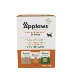 Applaws Cat Chicken broth pouch Multipack (12x70g)