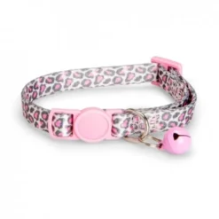 Basic Kattehalsbånd Rosa Leopard