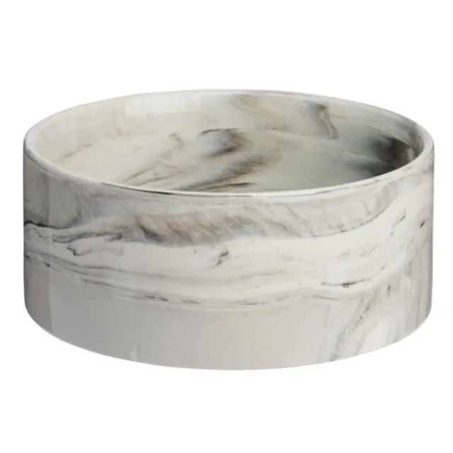 Basic Marble Keramikkskål Hvit
