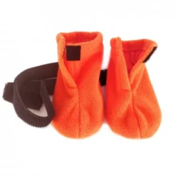 Basic Paws Fleece potesokker Orange 4-pack