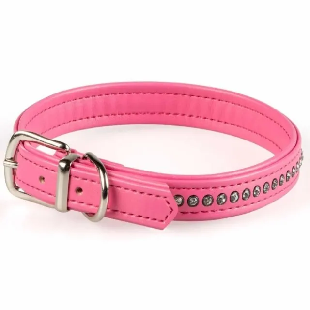 Basic Sparkle strasshalsbånd rosa