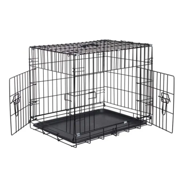 Basic Sturdy Hundebur i Metall Svart