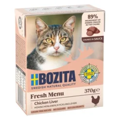 Bozita Cat Chicken Liver Chunks in Sauce 370 g