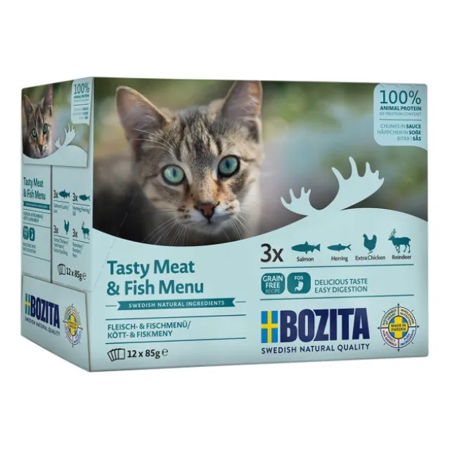Bozita Cat Meat and Fish in Sauce Multipack 12x85 g