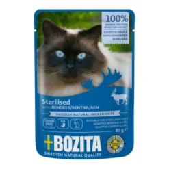 Bozita Indoor & Sterilised reinsdyr i saus, 85 g
