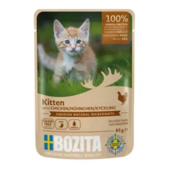 Bozita Kitten kylling i saus våtfôr, 85 g