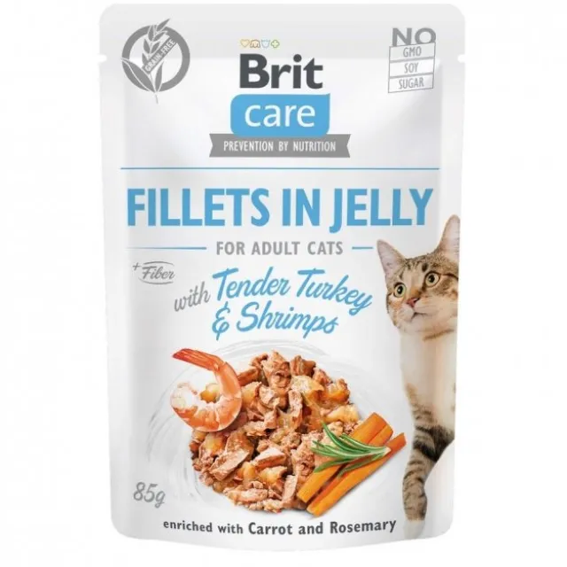 Brit Care Cat Jelly Turkey & Shrimp 85 g