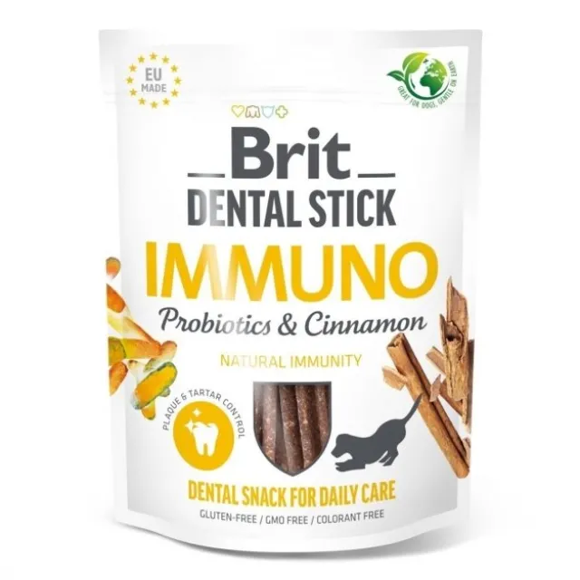 Brit Care Dental Stick Immuno with Probiotics & Cinnamon 7 stk