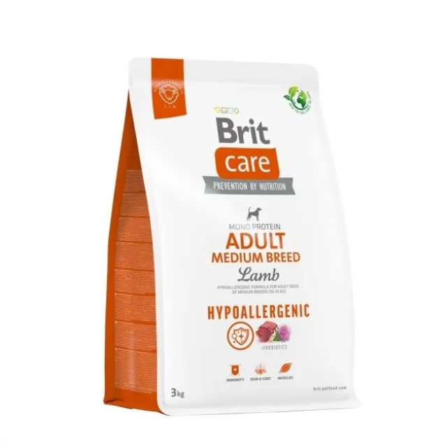 Brit Care Dog Adult Medium Breed Hypoallergenic Lamb