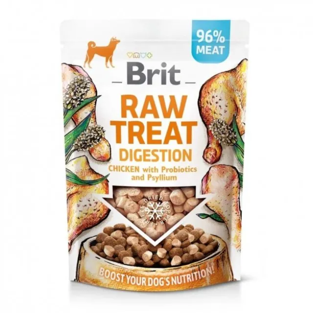 Brit Care Raw Treat Dog Digestion Kylling & Svin 40 g