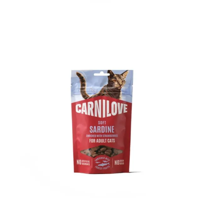 CARNILOVE Cat SOFT Snack Sardine enriched with Strawberry 50 g
