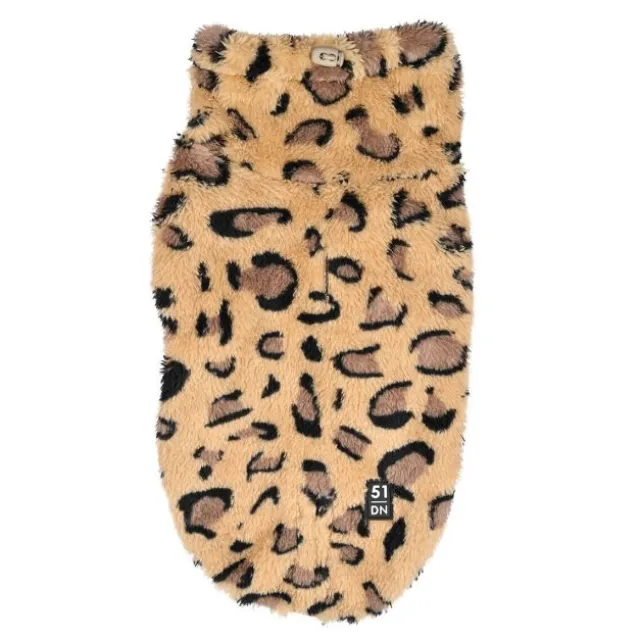 51 Degrees North Turtle Teddy hundegenser, leopard