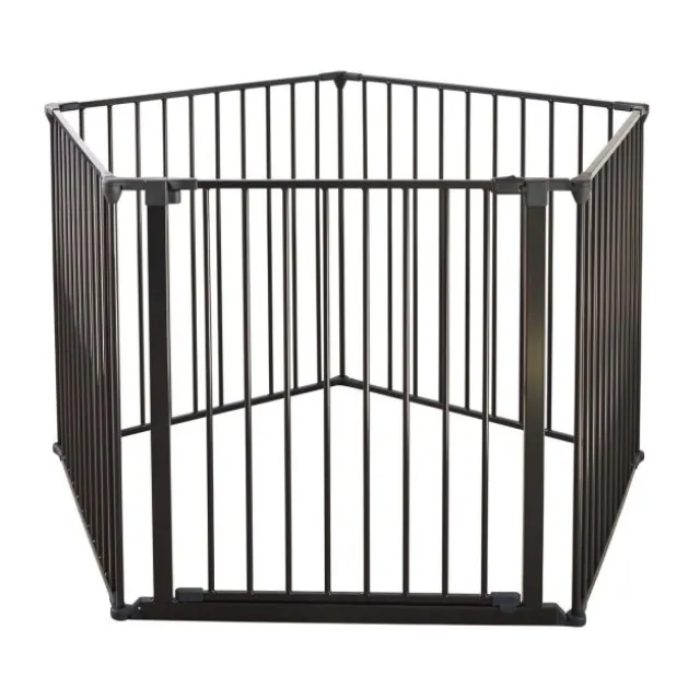 DogSpace Max 2-i-1 Hundegrind/Valpehage Sort