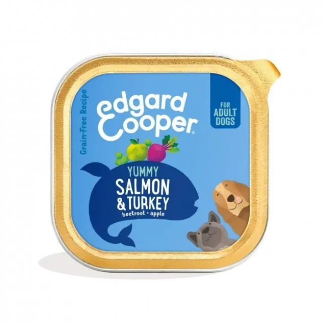 Edgard & Cooper Dog Adult Salmon & Turkey, 150 g