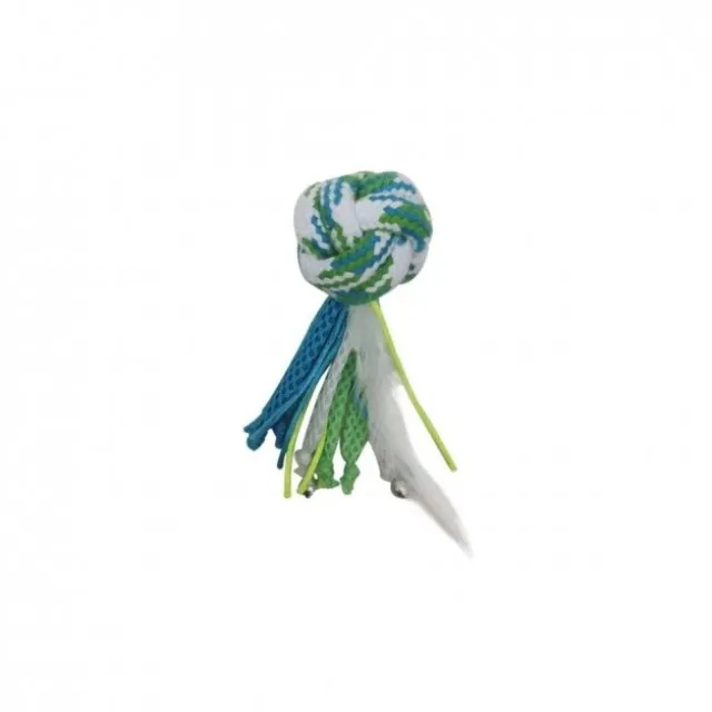 Feline Clean Dental Rope Ball with tail