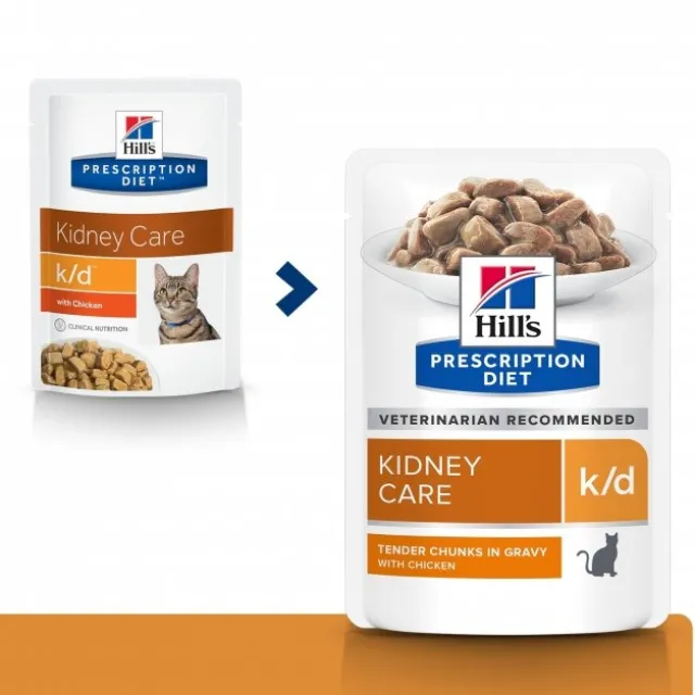 Hill's Prescription Diet Feline k/d Kidney Care Chicken 12x85 g