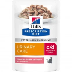 Hill's Prescription Diet Feline c/d Urinary Care Multicare Stress Salmon 12x85 g