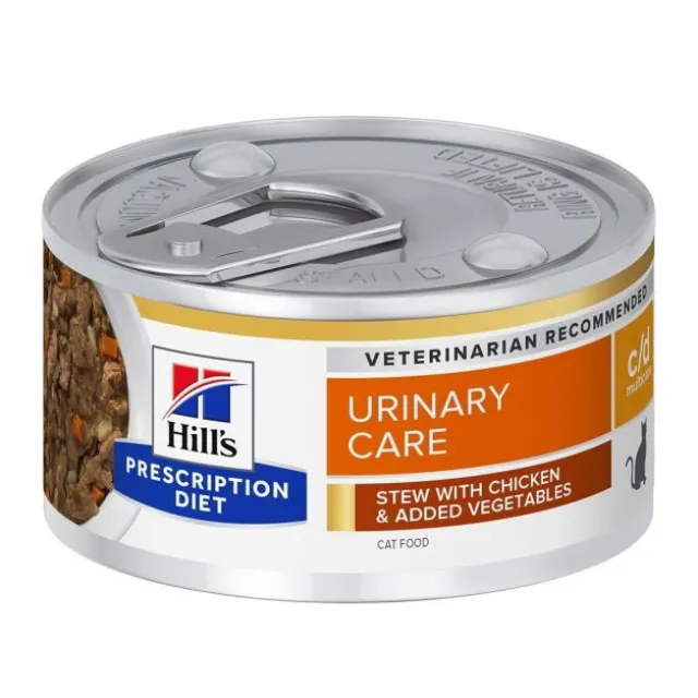 Hill's Prescription Diet Feline c/d Urinary Care Chicken & Vegetables Stew 82 g
