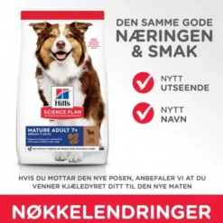 Hill's Science Plan Dog Mature 7+ Medium Lamb & Rice