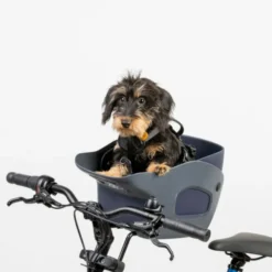 Kvisp Sykkelkurv til Hund med Sele Grå
