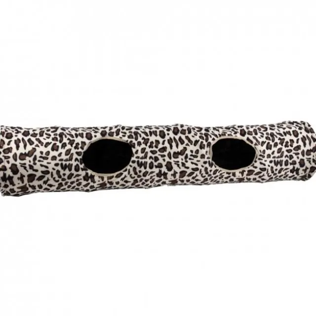 Little&Bigger Kattetunnel Knitrende Leopard