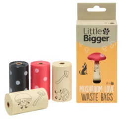 Little&Bigger Mushroom Love Hundeposer 4x15 stk
