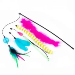 Little&Bigger PurePurr Fargerik Viftepinne med 5 leker