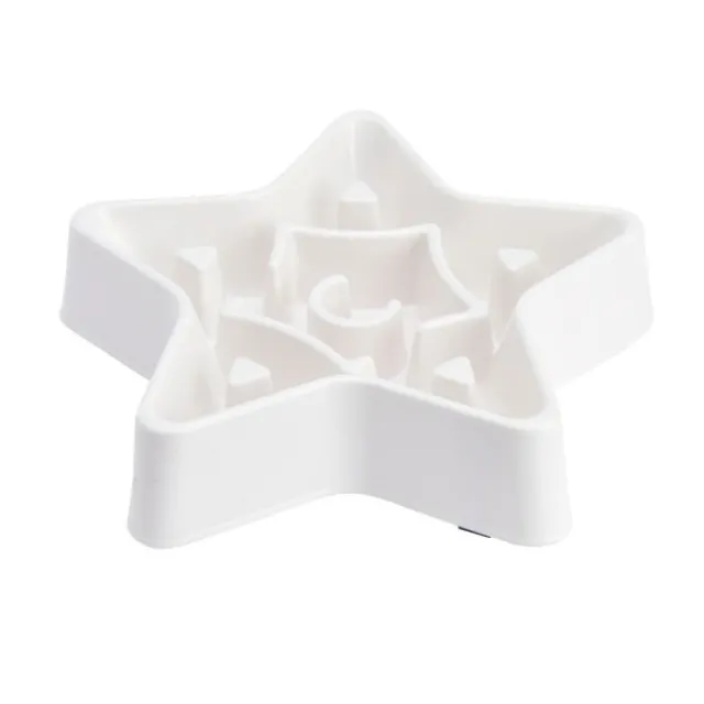 Little&Bigger Star Slow Feeder Hvit