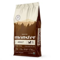 Monster Dog Adult Grain Free All Breed Kylling & Kalkun