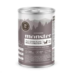 Monster Dog Adult Grain Free Biff, Kylling & Lam 400 g