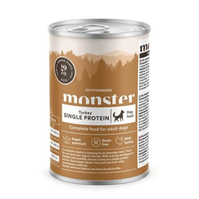 Monster Dog Adult Grain Free Single Protein Kalkun 400 g