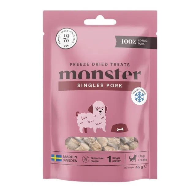 Monster Dog Frysetørkede godbiter Svin 45 g