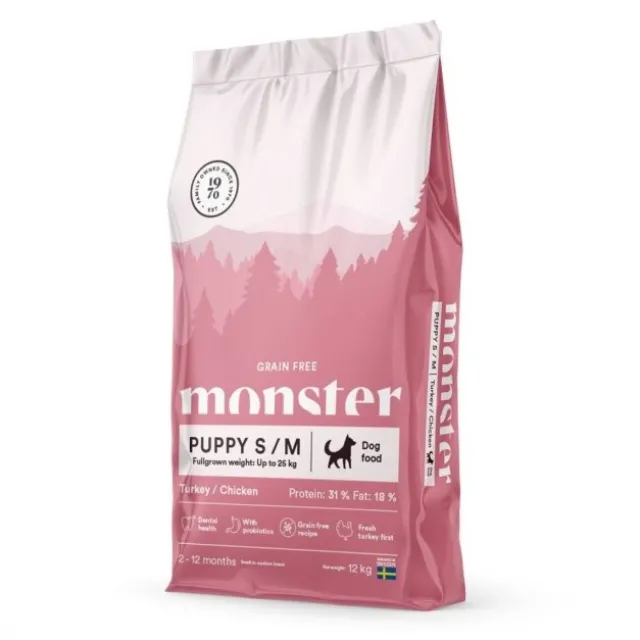 Monster Puppy Grain Free Small & Medium Kalkun & Kylling