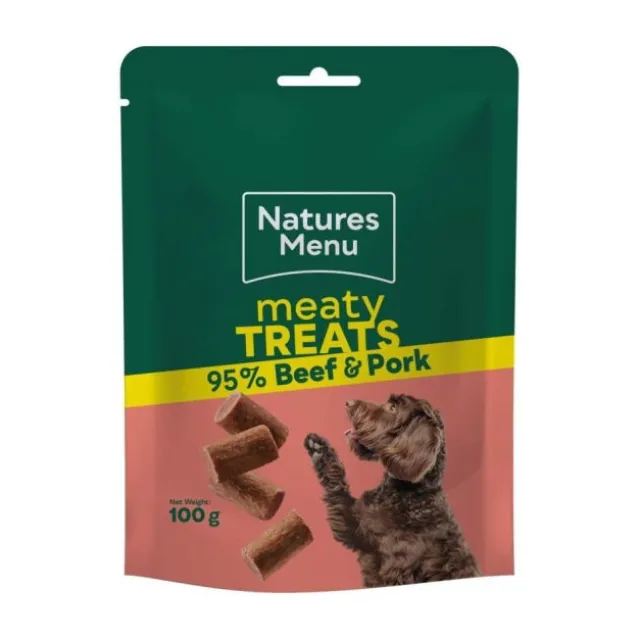 Natures Menu Dog Treat Beef-Pork 100g