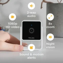 Petcube Cam Husdyrskamera med Lyd 1080p HD 2 way audio