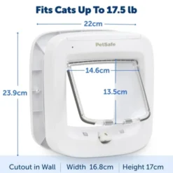 PetSafe Microchip Katteluke hvit