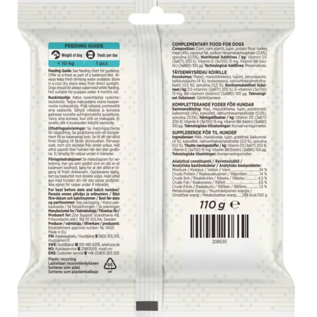 Purenatural Dental Sticks Kalkun 7 stk