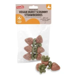 Rosewood Veggie Burst Strawberries godbiter til Smådyr
