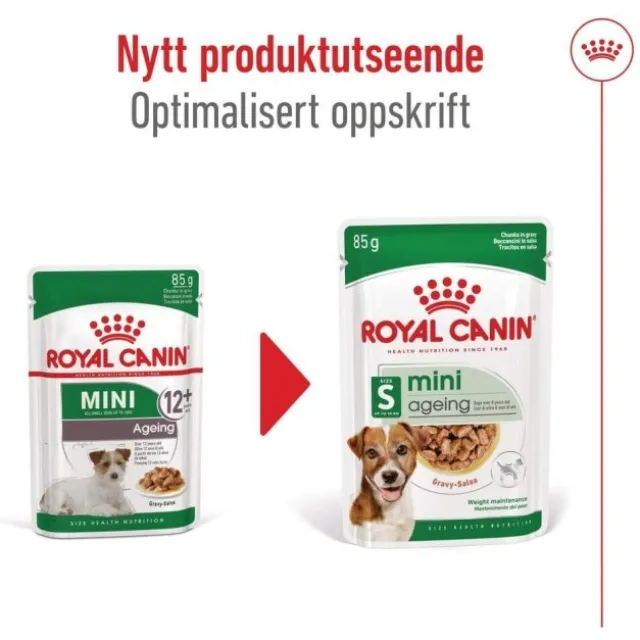 Royal Canin Mini Ageing Gravy våtfôr til hund 12x85 g