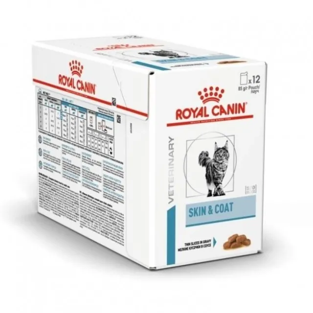 Royal Canin Veterinary Diets Cat Derma Skin & Coat, 12x85 g