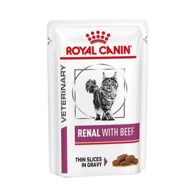 Royal Canin Veterinary Diets Cat Renal with Beef, 12x85 g