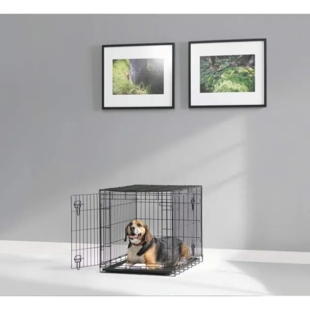 Savic Dog Cottage Hundebur Metall Sort