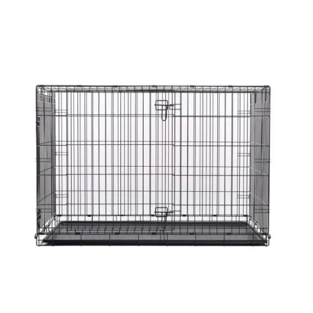 Savic Dog Cottage Hundebur Metall Sort