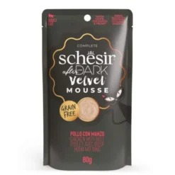Schesir Cat Adult After Dark Velvet Mousse Kylling & Biff 80g