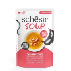 Schesir Cat Soup Laks og Gulrot 40g