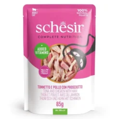 Schesir C&B Tunfisk, Kylling og Skinke i Gele 85g