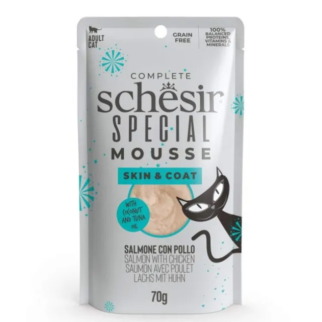 Schesir Special Mousse Skin&Coat Salmon/Chicken